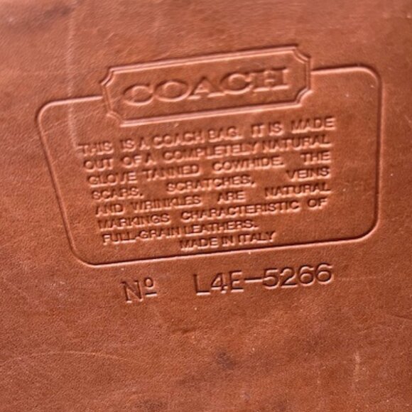 RARE Vintage Coach Beekman Briefcase 1990s - Made in Italy - Picture 6 of 12